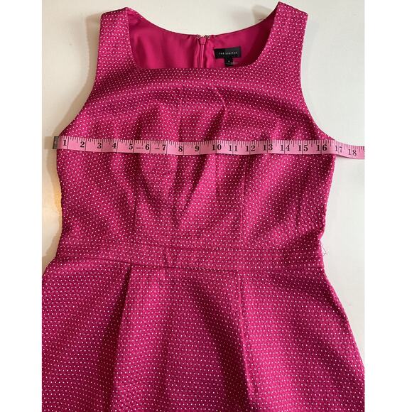 The Limited Pink Woven Polka Dot Sleeveless shift Dress Size 4 - Picture 3 of 8